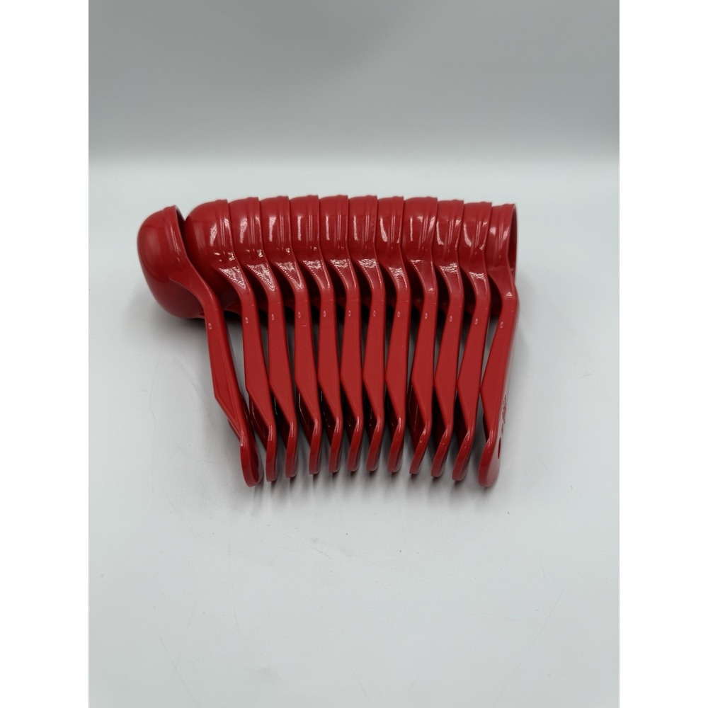Carlisle 4924 High Heat Measure Miser Spoon/Food Portioner‎ 2 oz Red Lot Of 12
